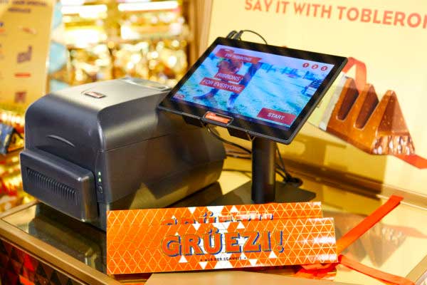 Toblerone Gifting Station at Zürich Airport